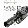 Оптический прицел 3-9X32 EG c подсветкой с лазерным целеуказателем и коллиматорным прицелом hd101 в комплекте/ Прицел голографический 3 в 1 тактический для крепления ласточкин хвост и Weaver