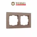 Рамка на 2 поста латте стекло Werkel Favorit W0021142 a058819