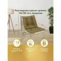 Раскладушка Селла-2, кресло - кровать раскладное, матрас 10 см(набивка поролоновая крошка), зафиксирован к каркасу с помощью пружин, спальное место 70Х 196см