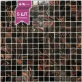 Мозаика стеклянная NS mosaic SE02 327х327 чип 20х20 уп 5 шт