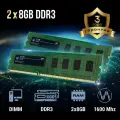 Оперативная память QOPP 2х8GB DDR3 U DIMM 1600Mhz, для компьютера, 8ГБ