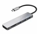 Хаб Earldom ET-W18 Type C на HDMI + 3xUSB3.0 + SD + TF