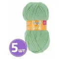 Пряжа Семеновская пряжа Liza (122), зеленое яблоко 5 шт. по 100 г