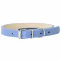Mr.Kranch ошейник для собак, из натуральной кожи, прямой, 29-35 см, васильковый