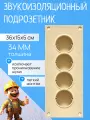 Звукоизоляционный подрозетник МаксФорте SoundBOX 4S (4х секционный)