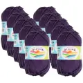 Пряжа Alpina Пряжа ALPINA ANABEL 100% мерсеризованный хлопок 10 шт.х50г 120м, 100 % хлопок, 50 г, 120 м, 10 шт., №065 т.фиолетовый