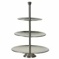 Трёхярусная сервировочная этажерка трепьятти, нержавеющая сталь, 36 см, Koopman International A12441130