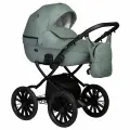 Коляска универсальная всесезонная 2 в 1 Indigo MIO ECO Plus 14 03 (шалфей кожа)