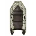 Лодка надувная ПВХ под мотор для рыбалки Фрегат 300 ЕК с килем, сварные швы, камуфляж