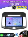 X-REAKO Автомагнитола Android подходит для Hyundai Elantra 4 HD 2006-2012, GPS, carplay/Android Auto, WiFi, Bluetooth SWC