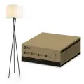 Светильник напольный п/лампу ТНО 04-Е27-NB 230В бежевый абажур, черная тренога IN HOME