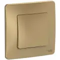Переключатель 1-клавишный титан, 10А, 250B, Systeme Electric Blanca (комплект 3шт)