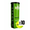 Мяч теннисный детский DIADEM Stage 1 Green Ball, арт. BALL-CASE-GR, 3 шт 10 шт.