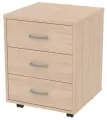 Тумба Меб-фф Офисная тумба подкатная ТВ-25 цвет Дуб Молочный 45/44/60 см