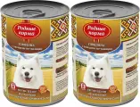 Родные Корма Консервы для собак Говядина с овощами по-казацки, 970 г, 2 шт