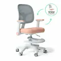 Растущее компьютерное детское кресло Ergokids Bambi Air Y-309 персиковое/серое