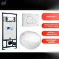 Комплект Weltwasser 10000010724 подвесной унитаз Jeckenbach 004 GL-WT + инсталляция Marberg 507 кн