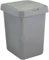 Контейнер для мусора Svip Quadra, с крышкой, пластик, 25 л, серый