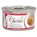 Корм влажный Pettric Cherie Flaked Yellowfin Mix, для взрослых кошек, с тунцом и лососем в подливе, 960г ( 80г х 12шт. )