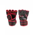 Перчатки для ММА PANTHER ENERGY ULTIMATUM L, искусственная кожа, черно-красные