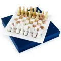 Шахматы каменные Карфаген мрамор и оникс 30, ручная работа.