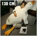 Мягкая игрушка Гусь обнимусь подушка 130 см белый цвет