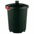 Мусорный бак с крышкой 105 л, цвет: зелёный
