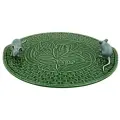 Блюдо для сыра с ручками «Мыши», 31,5 см, керамика, зеленый, декор BOR65002815 Сырная коллекция