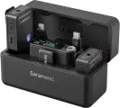 Радиосистема Saramonic ULTRA 01 (TX+TX+RX) в кейсе с подзарядкой, 3,5мм, USB-C, Lightning, черный