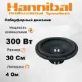 Сабвуфер автомобильный бескорпусной пассивный Hannibal HS-600 12 S4