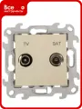 Розетка Simon TV-SAT одиночная, сл кость 2410487-031