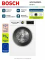 Стиральная машина BOSCH WGG242ZEPL, Serie 6, 9 кг, 1200 об/мин, Пар, Удаление пятен, Защита от сминания, Инверторная