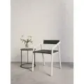 Стул с подлокотниками для дома для офиса, для сада LOFT белый/черный