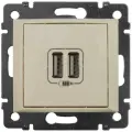 Розетка USB 2-м СП Valena сл. кость | код 774170 | Legrand (2шт. в упак.)
