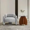 Кресло дизайнерское CHICCO, ткань: велюр Arben DREAM цвет steel