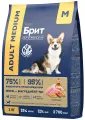 БРИТ ПРЕМИУМ DOG ADULT MEDIUM для взрослых собак средних пород с курицей (3 кг)