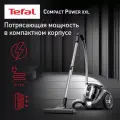 Пылесос для дома Tefal Compact Power XXL TW4B36EA с контейнером 2,5 л, ручка для переноски, 900 Вт, серый