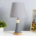 Настольная лампа Омбр E27 40Вт серый 25х25х42 см RISALUX