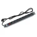 Cabeus PDU-8P-2EU блок розеток 19', 8 розеток для 19' шкафов