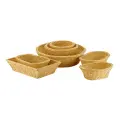Корзина для хлеба круглая из полиротанга APS 40144, 390х390х100 мм
