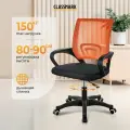 Кресло компьютерное Classmark офисный стул на колесиках, для школьника и взрослого, нагрузка до 150 кг, оранжевый