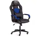 Кресло геймерское Tetchair DRIVER (22) кож/зам/ткань, черный/синий, 36-6/TW-10