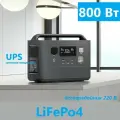 ИБП LiFePo4 бесперебойник розетка 220В 800Вт LFP, резервный аккумулятор, портативная электростанция 800w 160000мАч, зарядная станция 220 в для дома, дачи, газового котла, компьютера, роутера
