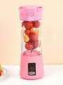 Портативный блендер для смузи и коктейлей Juicy, pink, USB, 24 х 8 см