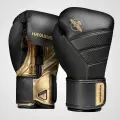 Перчатки боксерские HAYABUSA T3 Boxing Gloves, 12 унций, черно-золотые