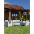 Комплект садовой мебели Royal Family LANA LUX S с 2-х местным диваном, светло-серый