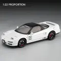 1:24 HONDA Acura NSX MK1 NA1 модель спортивного автомобиля из сплава, литая под давлением металлическая гусеничная гоночная машина, модель автомобиля, звук и свет, детские игрушки, подарок, Белый