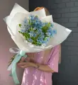 Букет с незабудками (голубой оксипеталум)