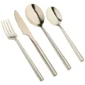 Столовые приборы, Kuchenland, 6 перс, 24 пр, сталь, золотистые, Dublin