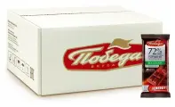 Шоколад Победа вкуса горький без сахара 72% какао, 50г /30шт